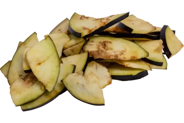 Aubergine kwart plak bak 1kg kist 6 stuks